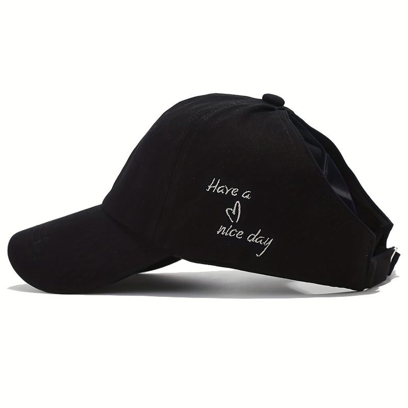 Șapcă de baseball pentru femei cu deschidere pentru coadă de cal – ușoară și ventilată