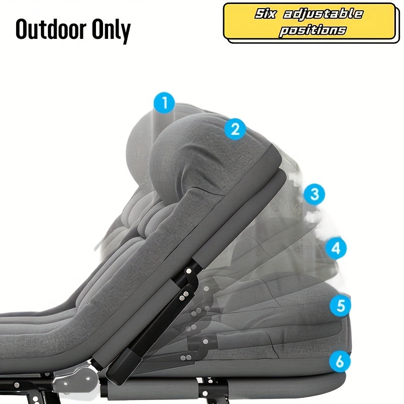 Składane Łóżko Kempingowe dla Dorosłych – Lekka Aluminiowa i Stal Nierdzewna Rama