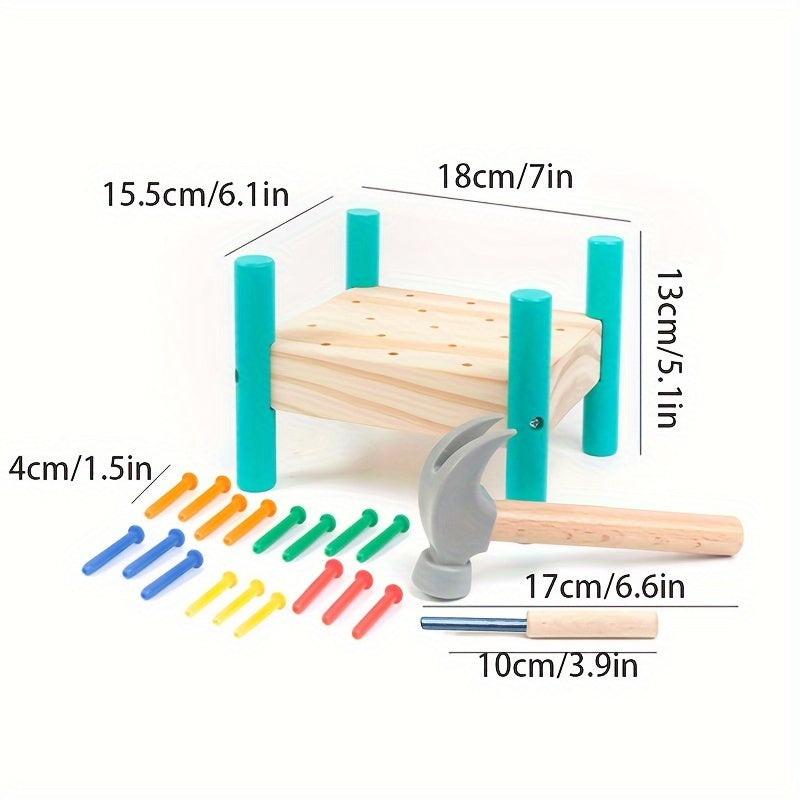 Joc colorat cu ciocan pentru copii – Învățare prin joacă