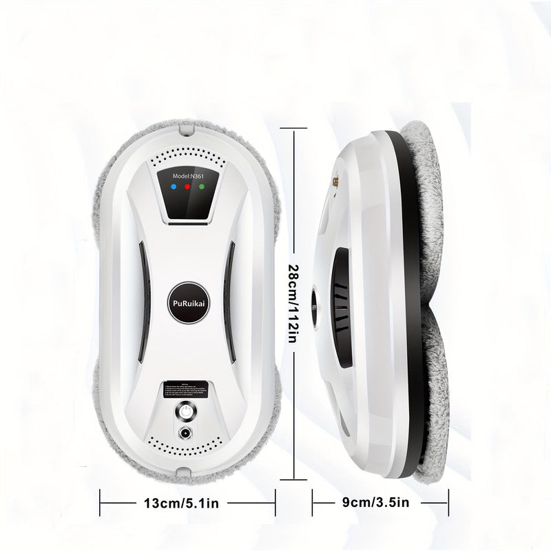 Curățător complet automat de ferestre – Spălător inteligent de sticlă cu telecomandă pentru curățare eficientă