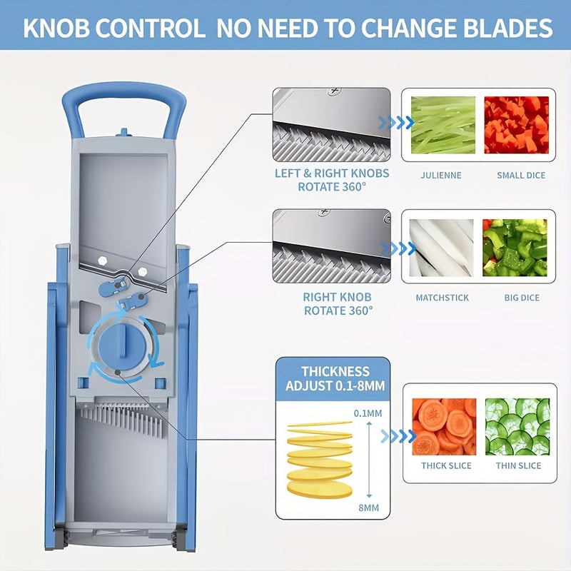 Wielofunkcyjna Krajalnica do Warzyw – Bezpieczna, Regulowana i z Dużą Pojemnością