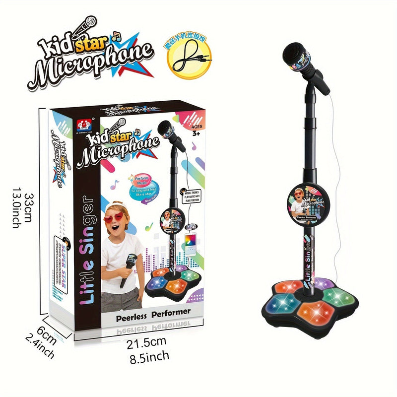 Microfon Karaoke pentru Copii StarSound cu Trepied – Interactiv și Educațional