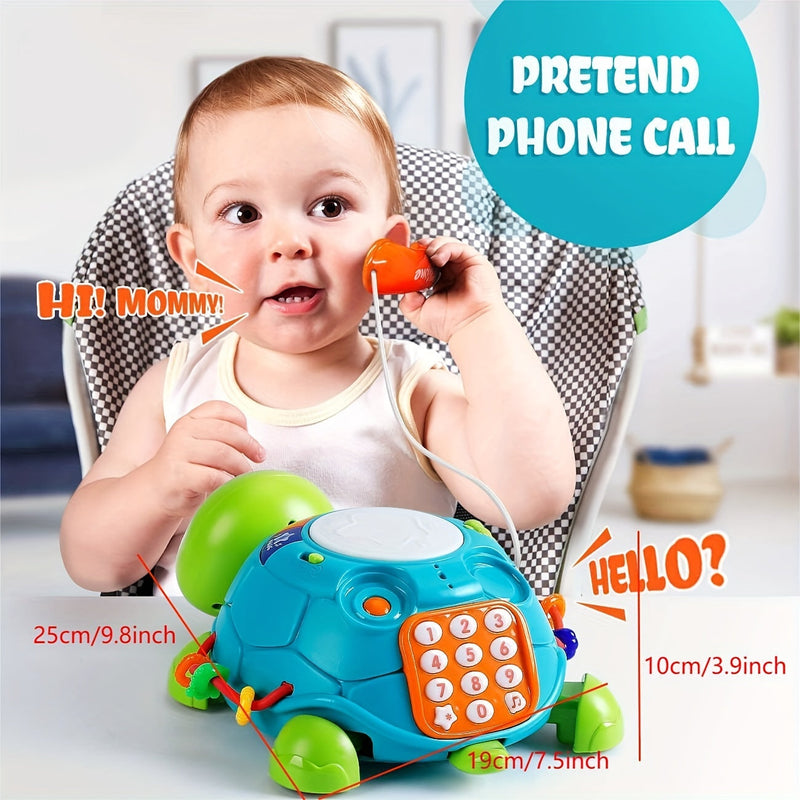 Interaktywny Muzyczny Żółw Zabawka dla Dzieci – Edukacyjny i Pouczający, Z Światłami i Dźwiękami