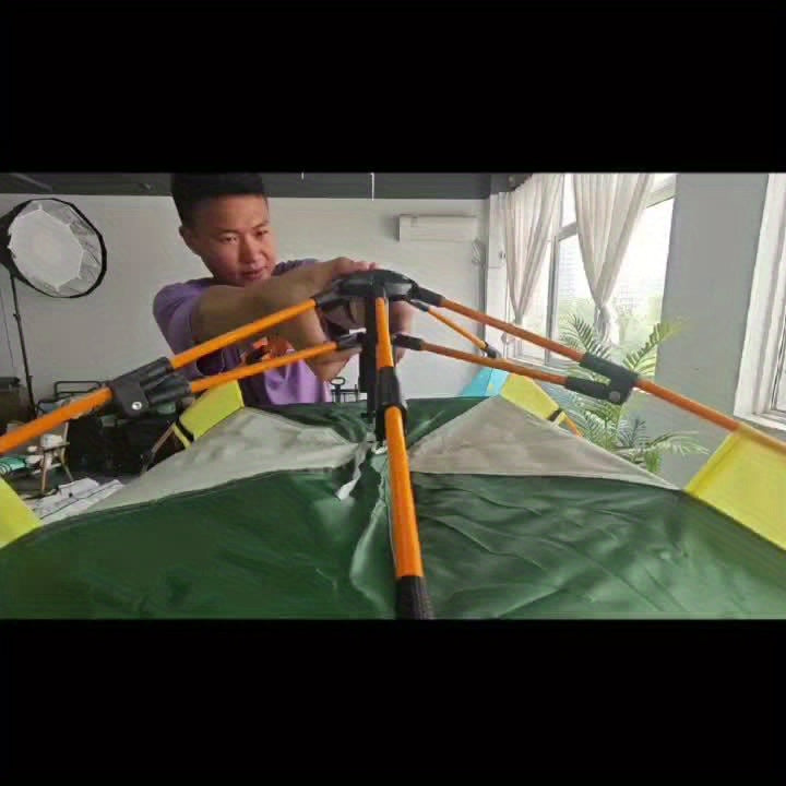 Szybka Rozkładana Namiot Kempingowy dla 4 Osób – Oddychająca i Wiatroodporna Osłona