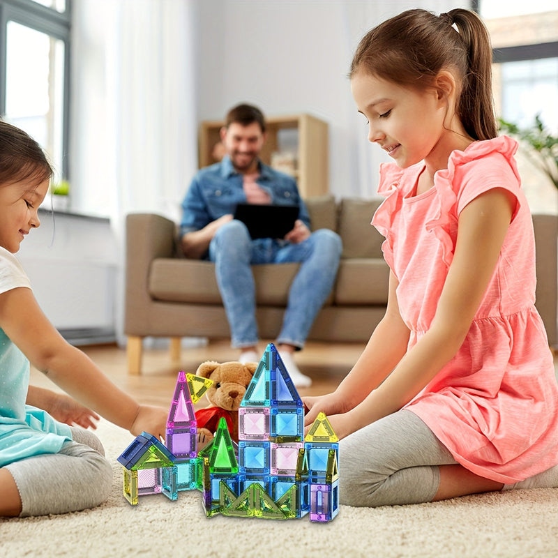 Mini set de blocuri magnetice de construcție – joacă compactă și versatilă