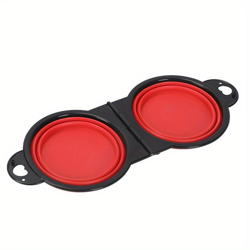 Összecsukható Kétoldalú Kutya Tálak – Kényelmes és Hordozható Utazáshoz és Sétához