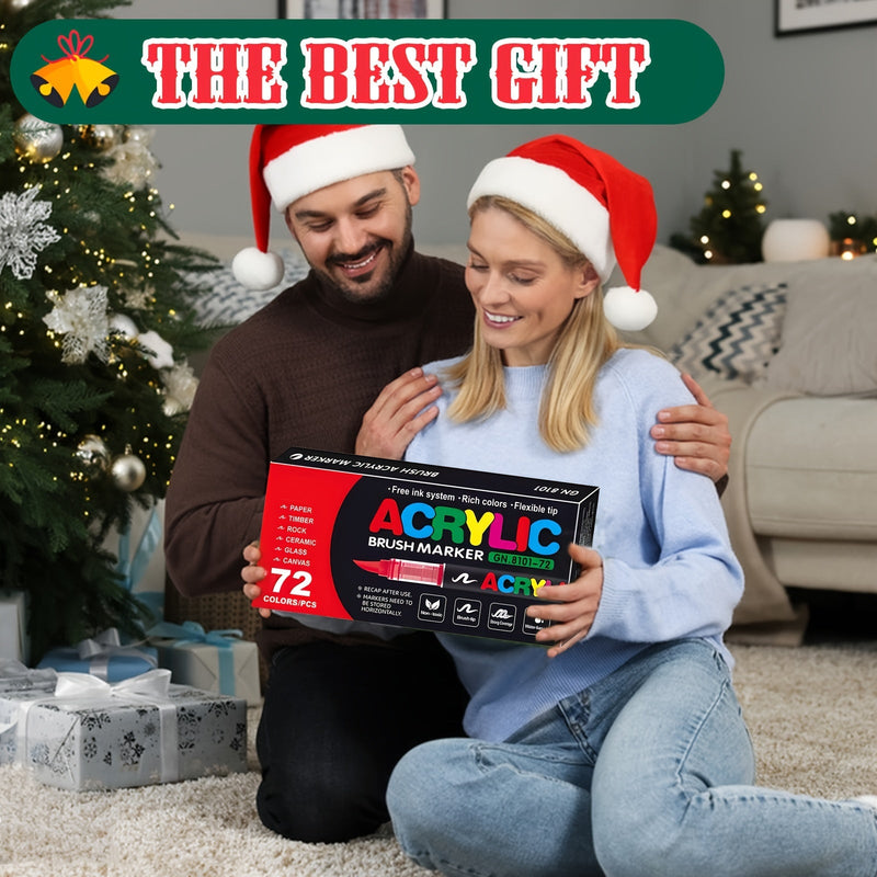 72 Kolory Markery Akrylowe – Idealne do Kreatywnego Malowania na Różnych Powierzchniach