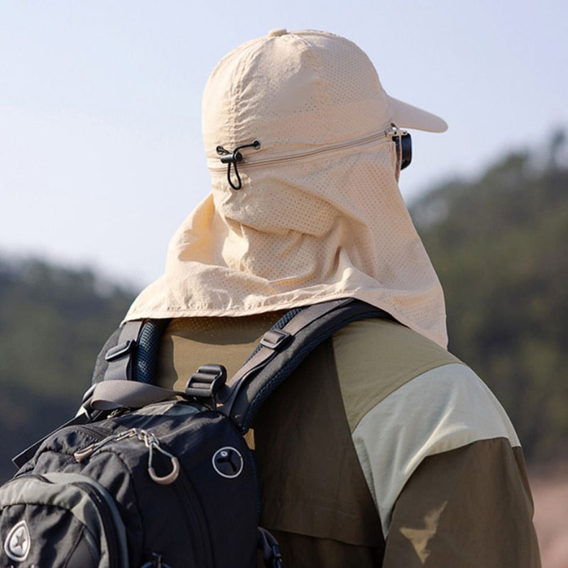 Șapcă Trucker cu Protecție UV și Apărătoare pentru Gât - Respirabilă și Confortabilă pentru Activități de Vară