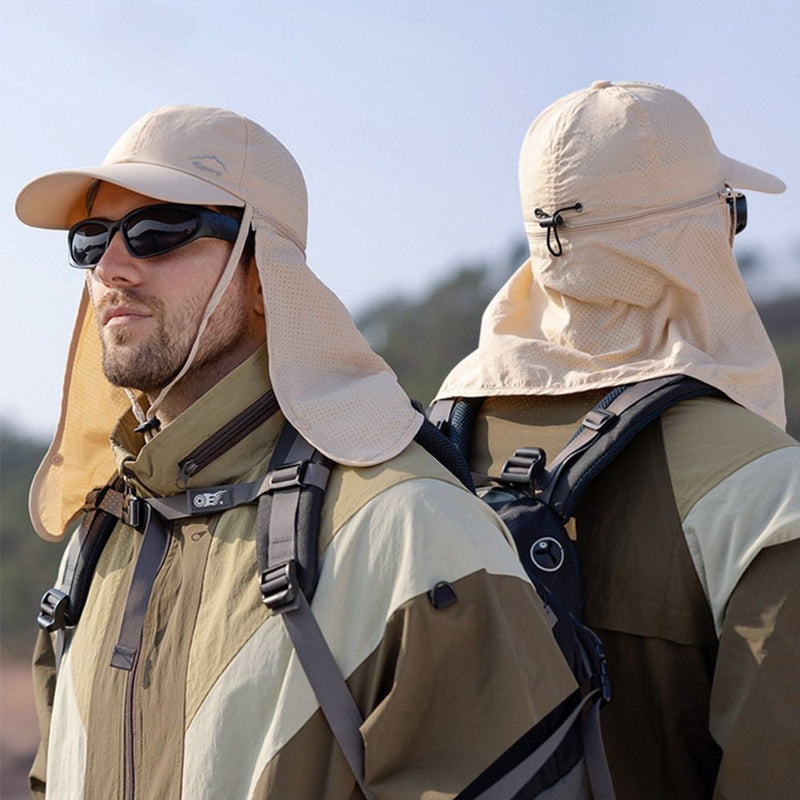 Șapcă Trucker cu Protecție UV și Apărătoare pentru Gât - Respirabilă și Confortabilă pentru Activități de Vară