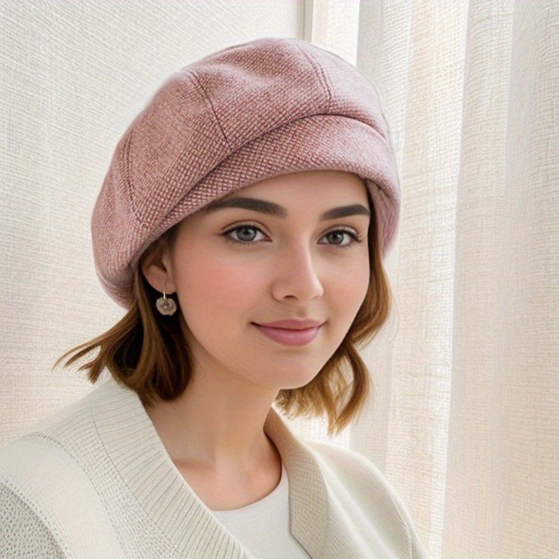 Sophie Retro Beret – Stylowa Zimowa Czapka na Zimne Dni