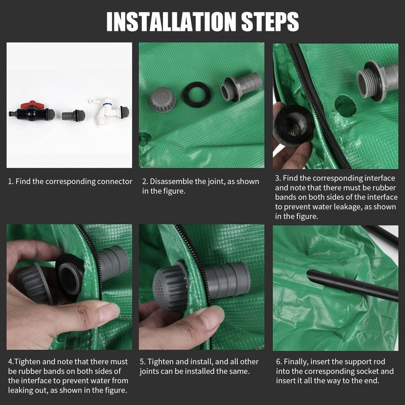 FlexiTank Składany Magazyn Wody - 50L / 100L Trwały zbiornik PVC