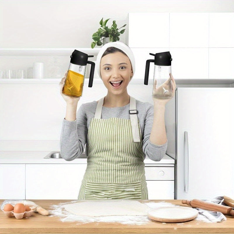 2-w-1 Dozownik Oleju i Butelka Spray - Precyzyjna Kontrola Oleju do Kuchni i Grillowania