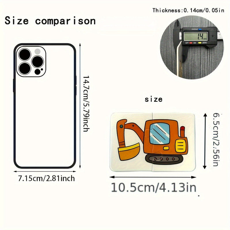 Set educațional de puzzle pentru copii – 16 piese cu imagini interesante cu profesii, vehicule și legume