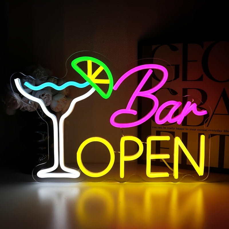 Podświetlana Tablica “Bar Open” – Nastrojowa Dekoracja
