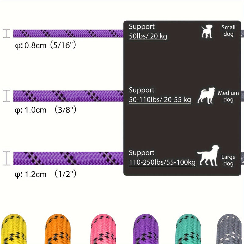 Visszaverő kutyapóráz párnázott fogantyúval – állítható és tartós minden kutyának