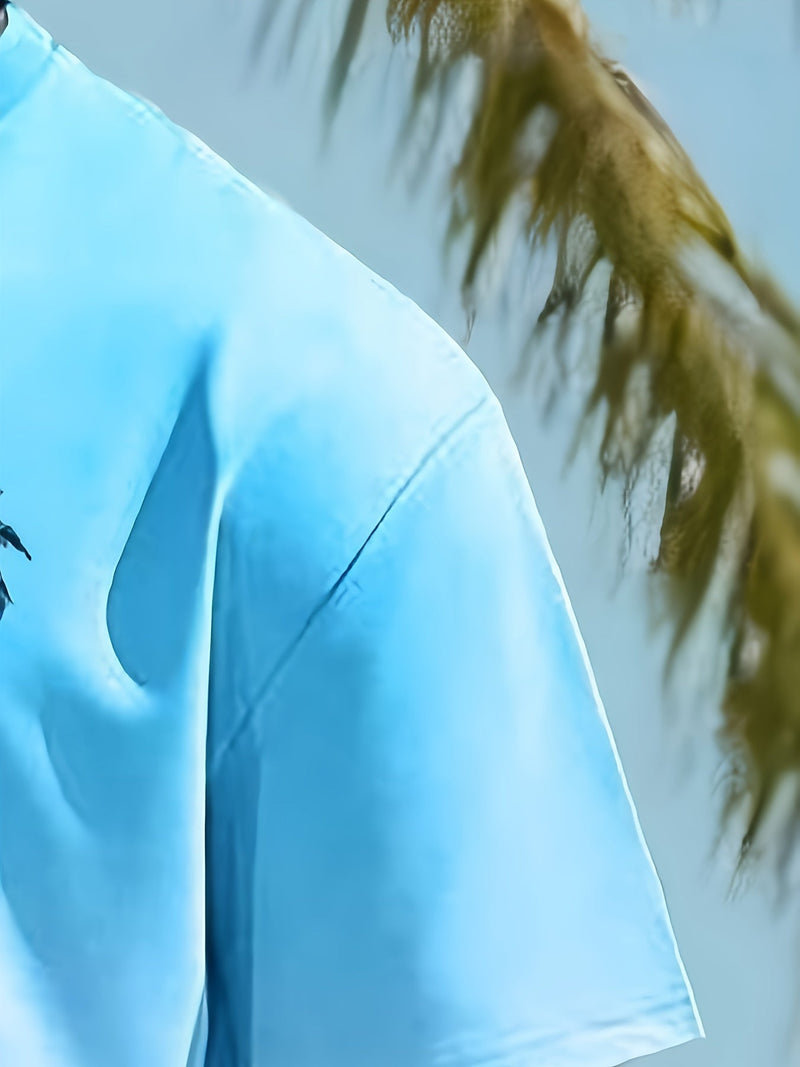 Trendy pohodlná pánská letní sada - pohodlné tričko a šortky pro volnočasový styl