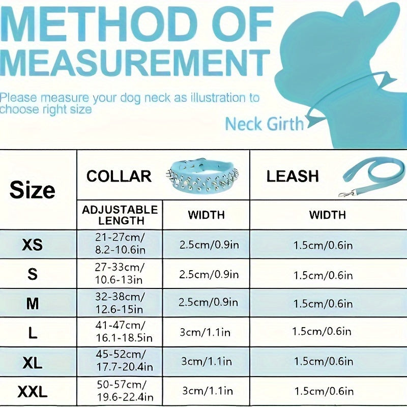 Guler Reglabil cu Țepi pentru Câini - Puternic și Sigur pentru Câini Mari