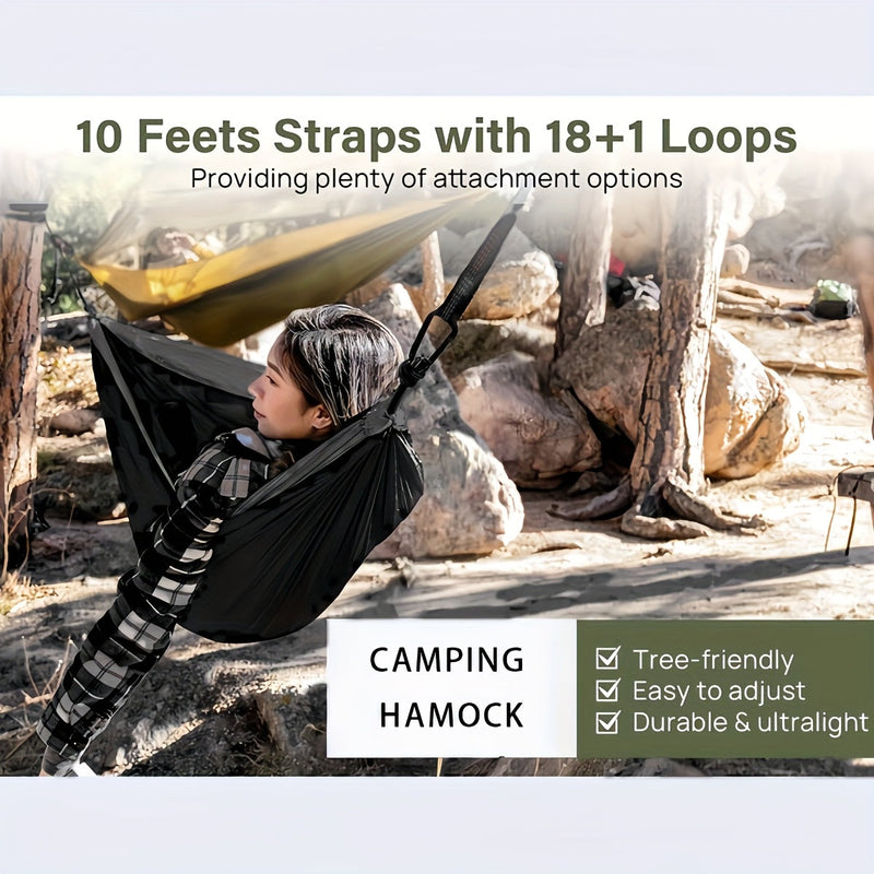 Kültéri nejlon függőágy – rugalmas és könnyű minden kalandhoz