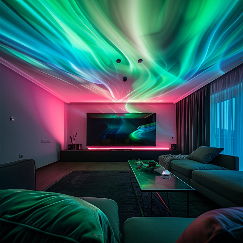 Magiczny Projektor Pokazu Świateł - Zachwycający Kolorowy Efekt Gwiezdnego Nieba