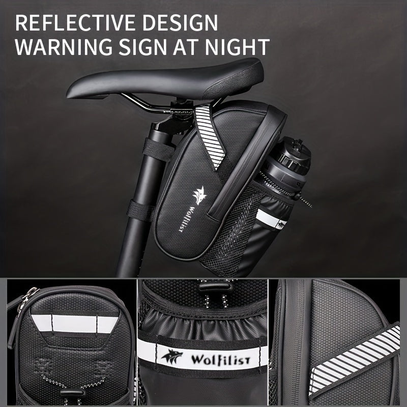 RideSafe Torba Rowerowa – Duża, Odbijająca Światło i Praktyczna pod Siodełkiem