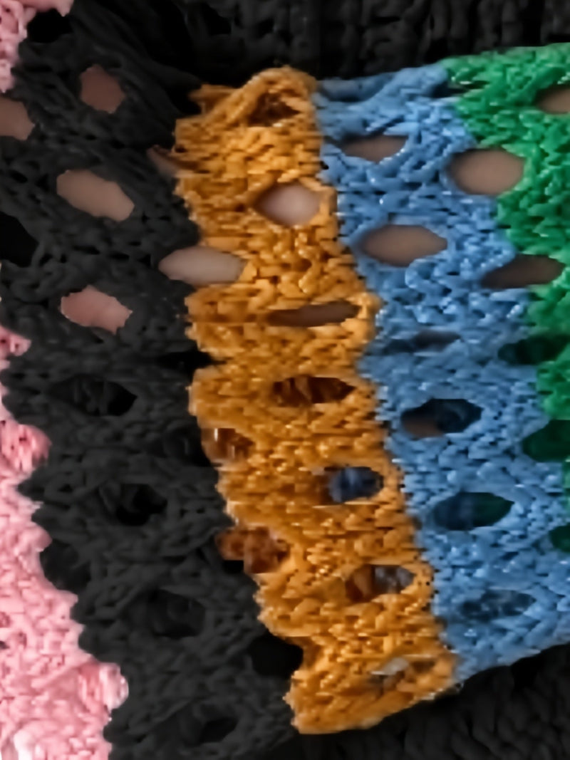 Bohemijska Ręcznie Robiona Sukienka na Szydełku – Kolorowa i Wygodna