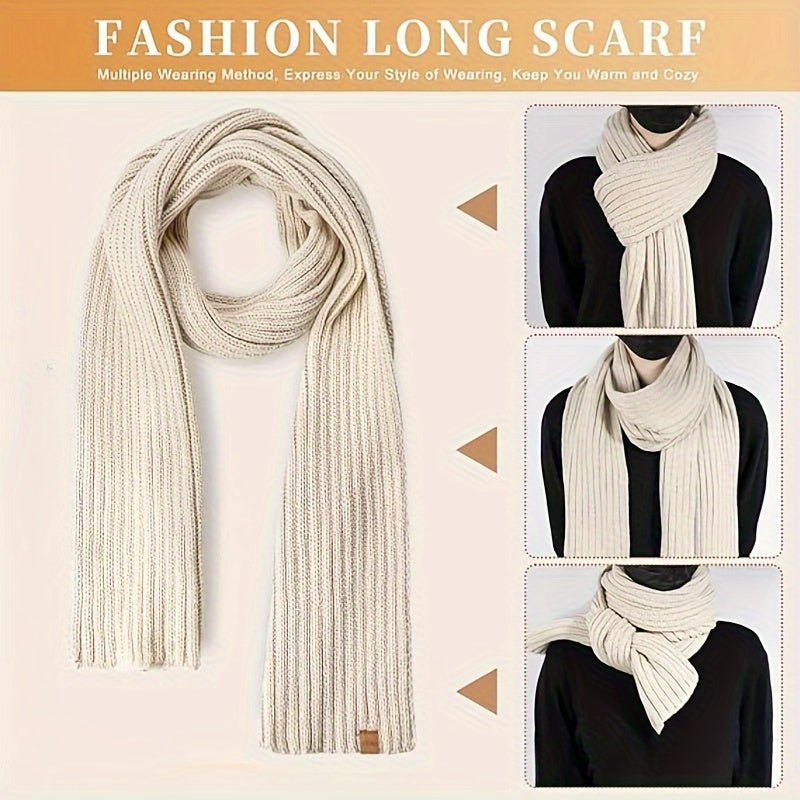 Lieke 3 az 1-ben téli szett – Meleg kötött sapka, sál és kesztyűk