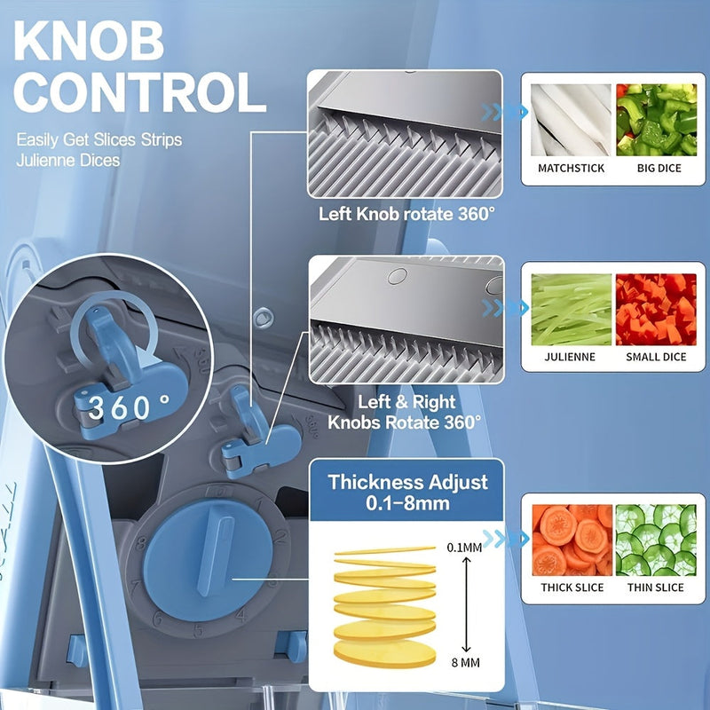 Wielofunkcyjna Krajalnica do Warzyw – Bezpieczna, Regulowana i z Dużą Pojemnością
