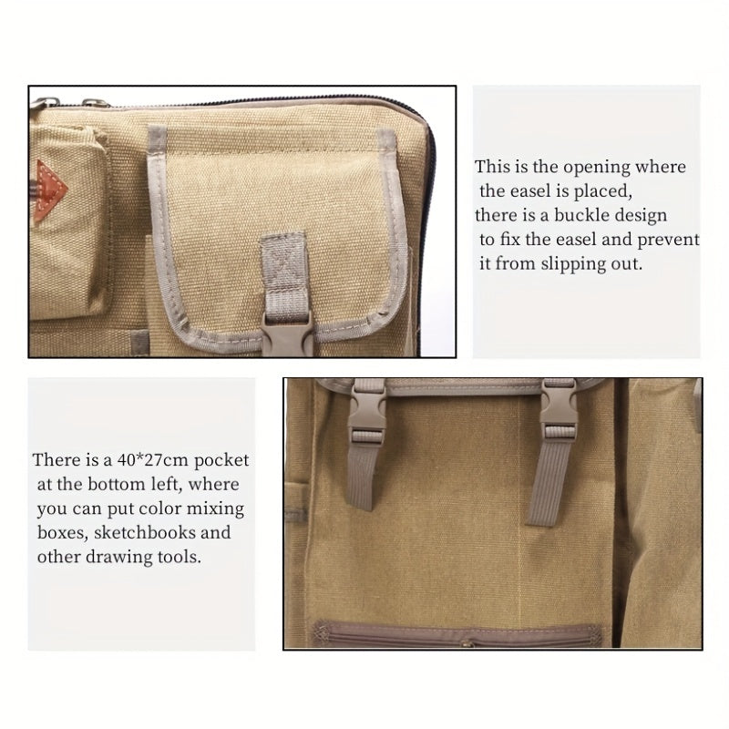 Plecak na Sztalugę Canvas – Praktyczny, Trwały i Łatwy do Przenoszenia