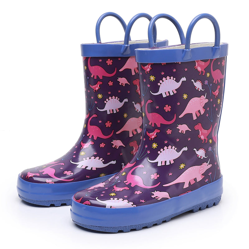 Cizme de ploaie pentru copii cu motiv de fluture - Protecție veselă pentru ploaie