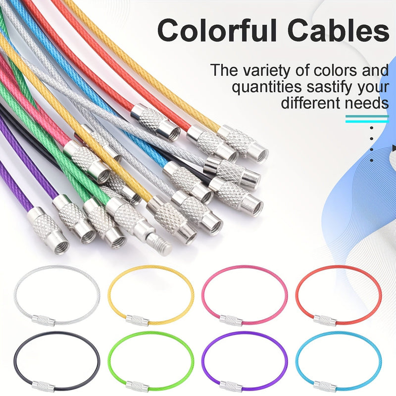 Set de brelocuri din oțel – Brelocuri rezistente pentru chei pentru călătorii și activități în aer liber