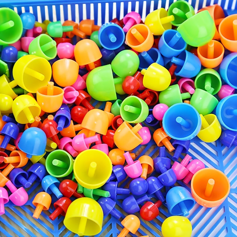 Edukacyjne Plastikowe Klocki – Stymuluj Kreatywne Myślenie i Rozpoznawanie Kolorów