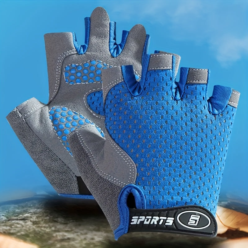 Félujjas kerékpáros kesztyűk és szabadtéri tevékenységekhez – Légáteresztő és csúszásgátló kialakítás