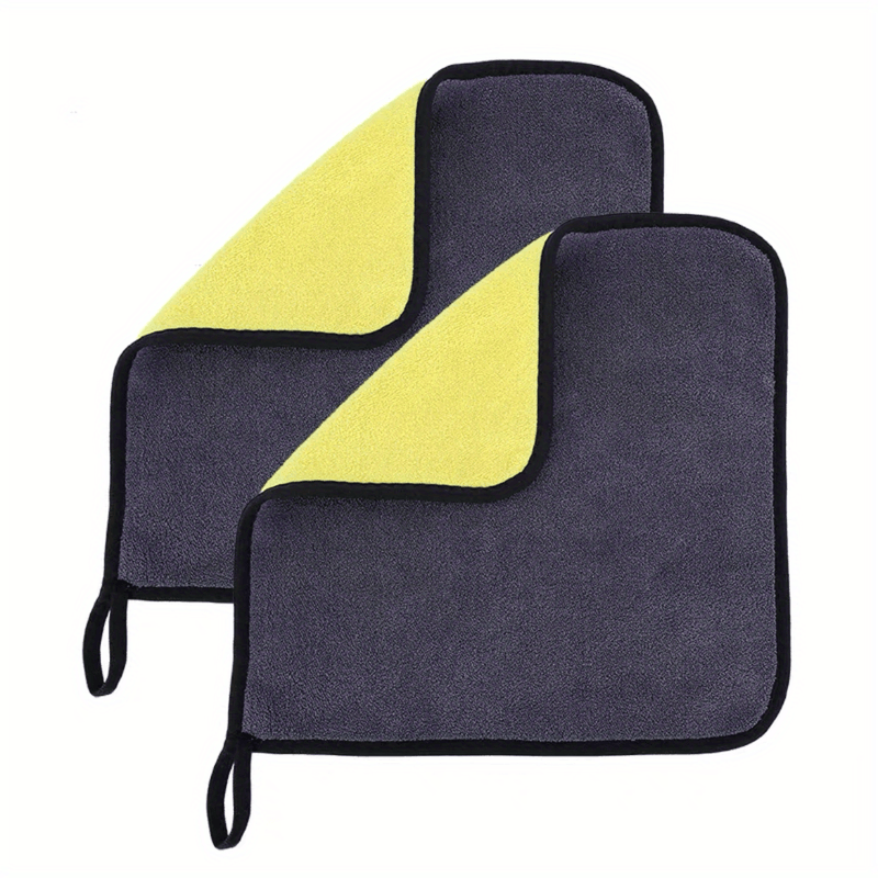 Dwustronny ręcznik do mycia samochodów z mikrofibry – Miękki i chłonny dla blasku