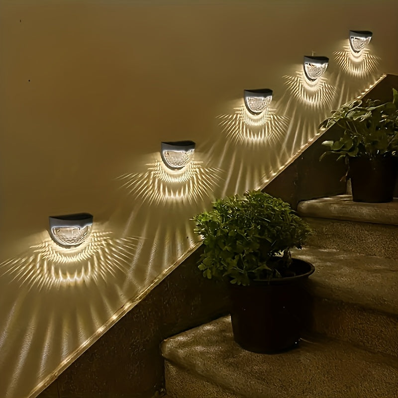 SolarGlow Półokrągłe Oświetlenie LED do Ogrodzenia – Eleganckie i Trwałe