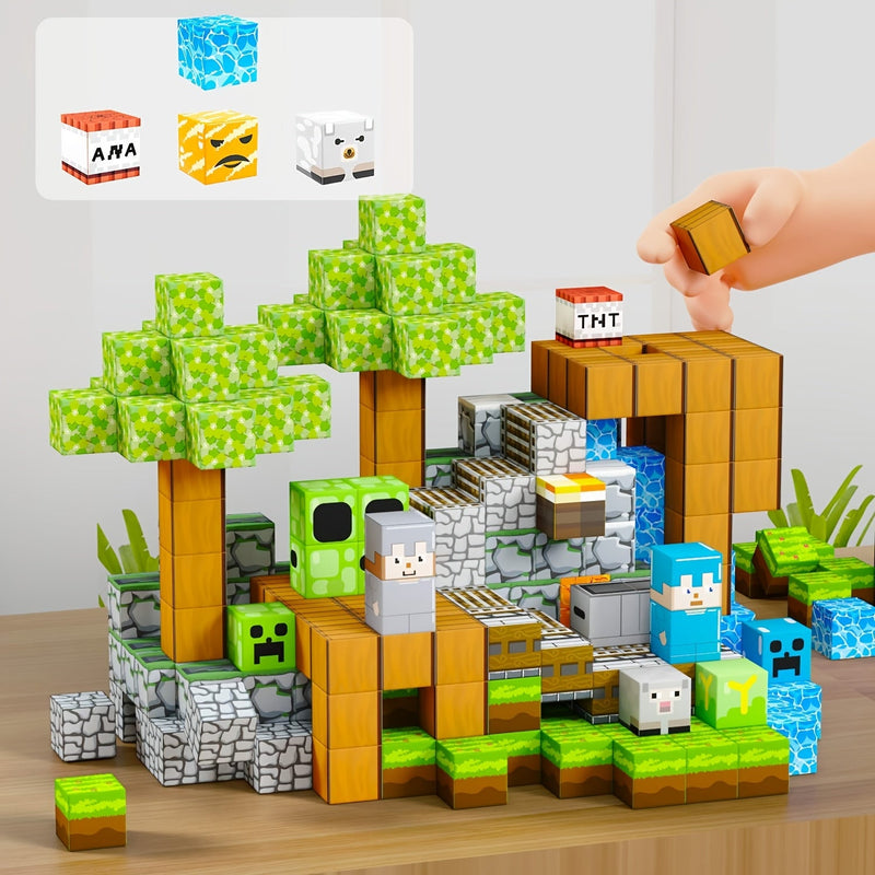 Magnetyczny Zestaw Klocków - Kreatywne i Edukacyjne Budowanie dla Dzieci