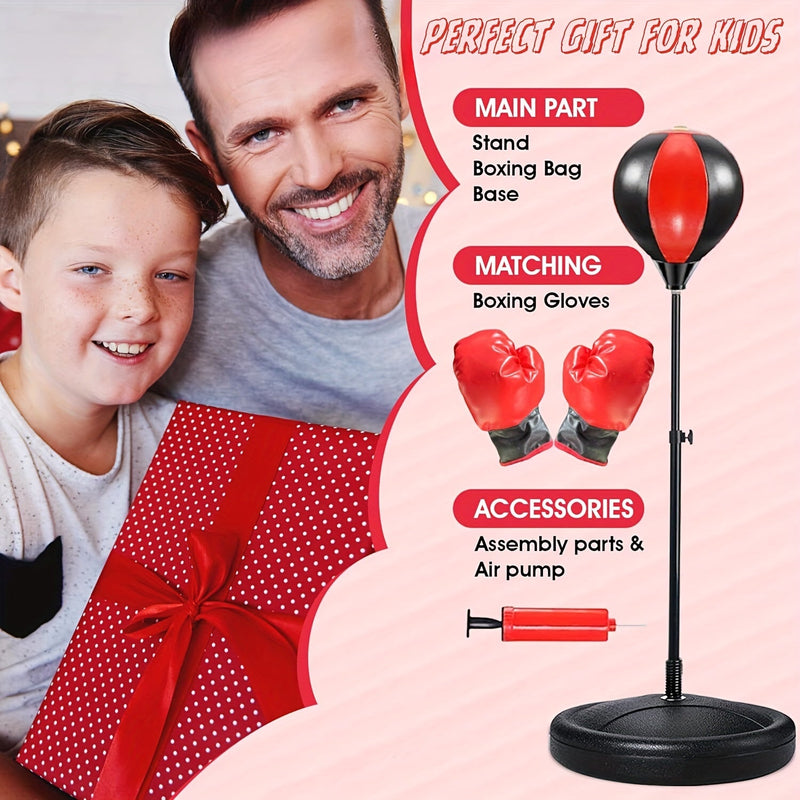 Junior Bokszak - Sac de box reglabil cu mănuși pentru copii