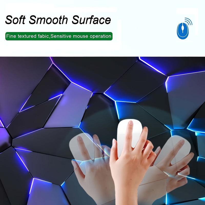 Covoraș Geometric de Gaming - Stilat, Durabil și Antiderapant pentru o Experiență Perfectă în Joc