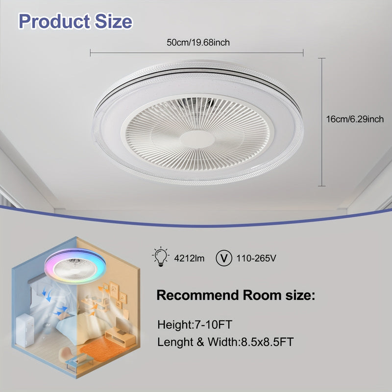 LumiCool RGB Wentylator sufitowy – Świeży i Nastrojowy