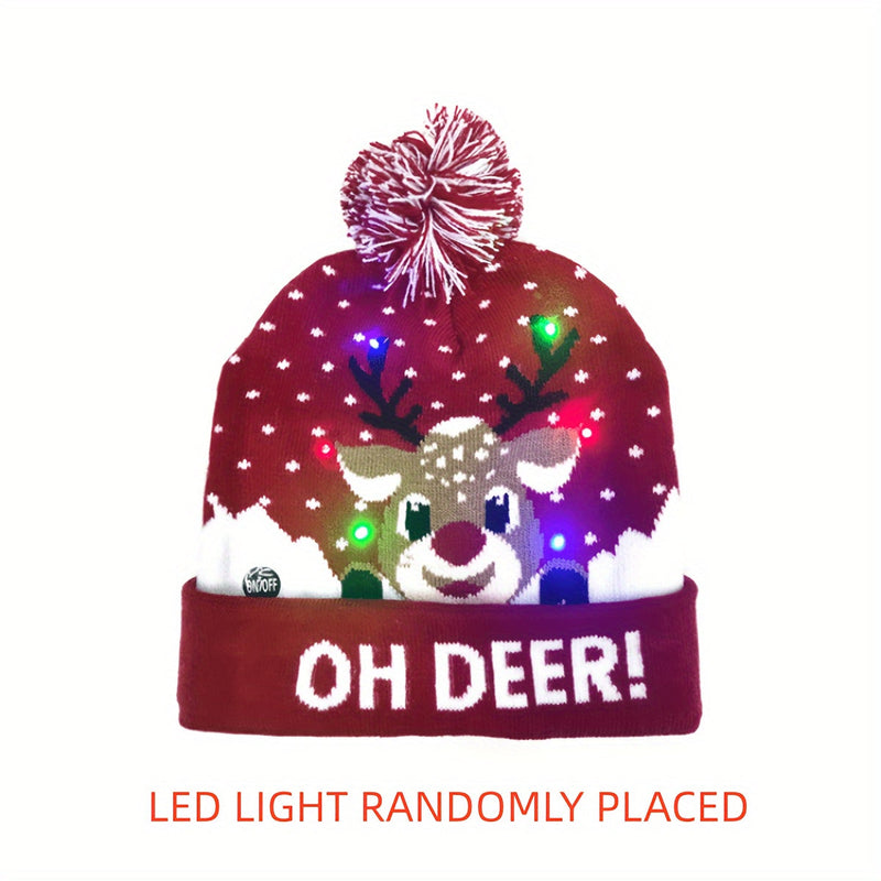 Mikołajkowy Kapelusz LED - Oświetlony i Radosny na Święta