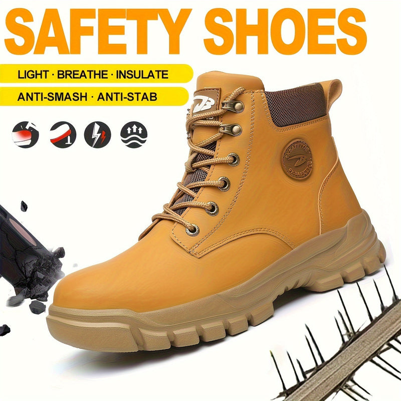 Durable work shoes with steel toe caps – Strong and comfortable for work and industry
