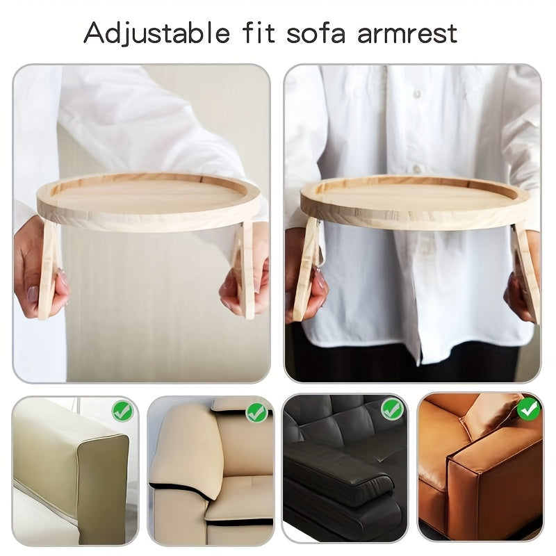 Praktyczna taca bambusowa – Kompaktowa i Wygodna do Sofy i Łóżka