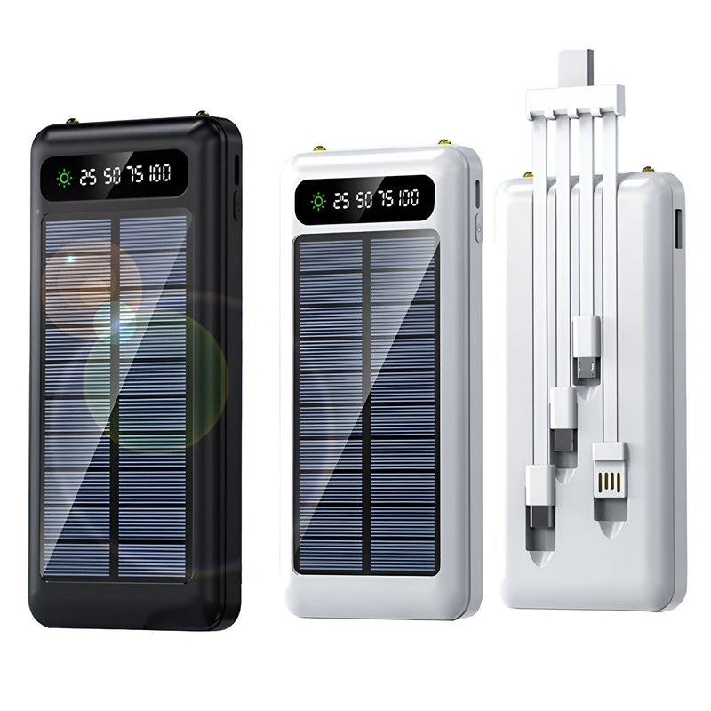 Powerbank słoneczny o dużej pojemności 20.000mAh – Szybkie i podwójne ładowanie