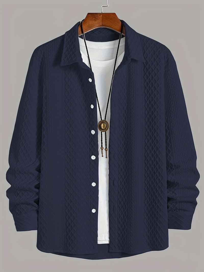 Męska koszula Heren Stretch Tricot - Nowoczesny komfort z klasycznym akcentem