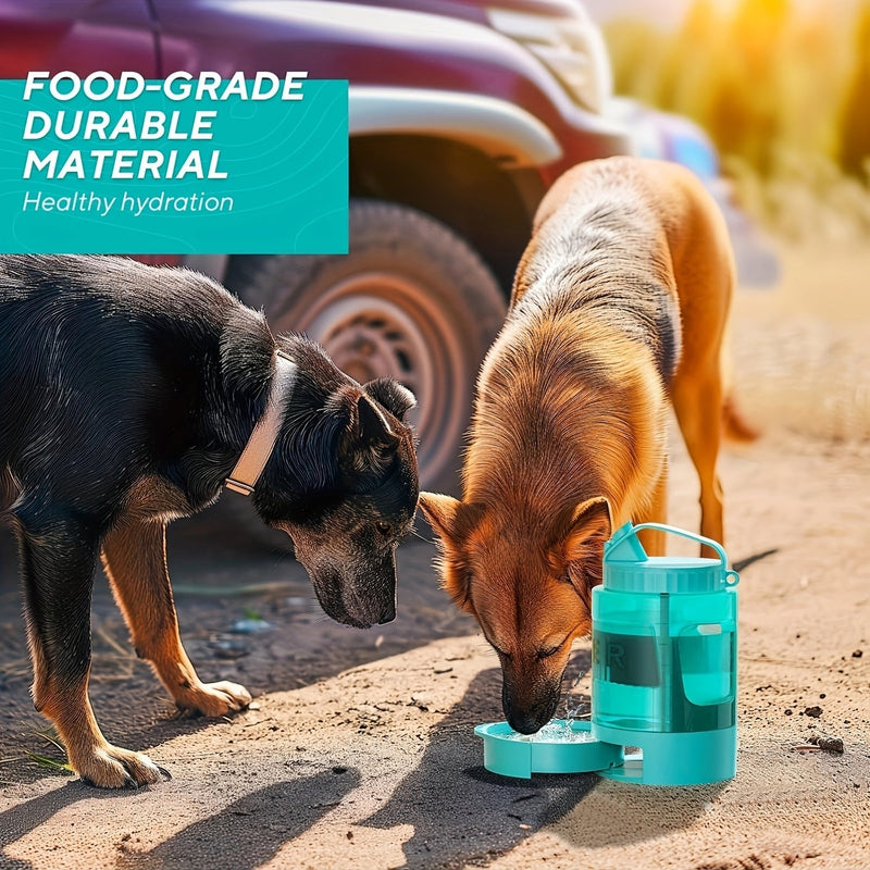 Nagy kapacitású 74oz kutyavizes palack – Hordozható tál szabadtéri kalandokhoz
