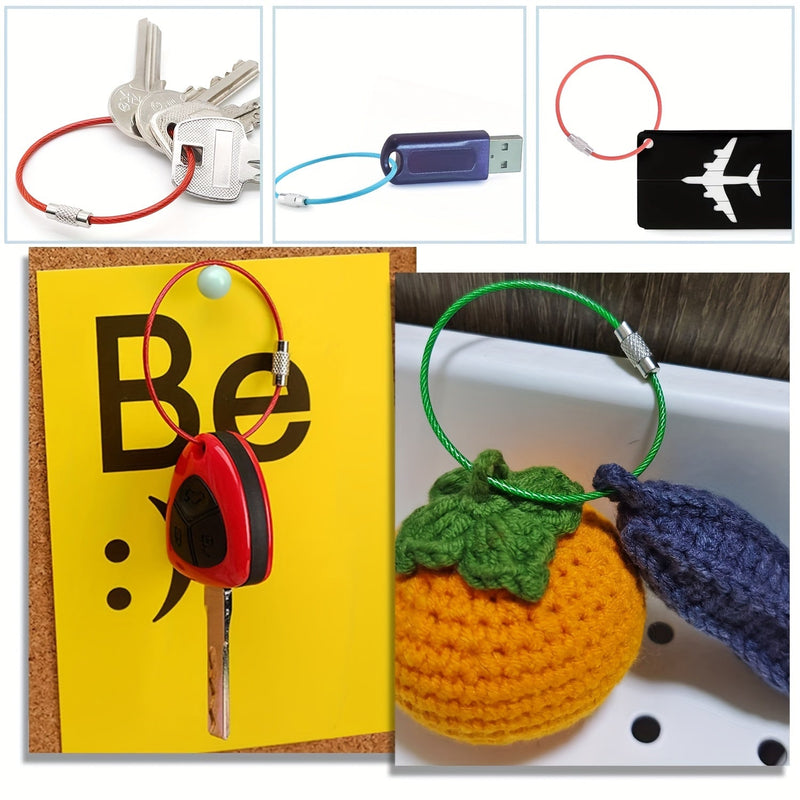 Set de brelocuri din oțel – Brelocuri rezistente pentru chei pentru călătorii și activități în aer liber