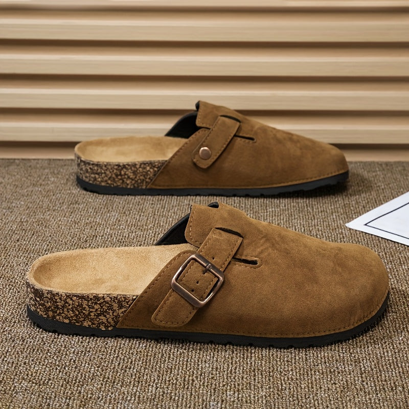 Uniseksowe Klapki z Ekoskóry – Lekkie i Wygodne z Korkową Podeszwą