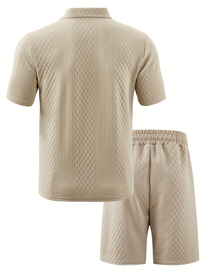 Set masculin stilat din jacquard – confortabil și la modă