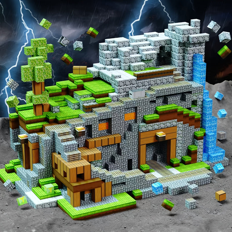 Magnetyczny Zestaw Klocków - Kreatywne i Edukacyjne Budowanie dla Dzieci