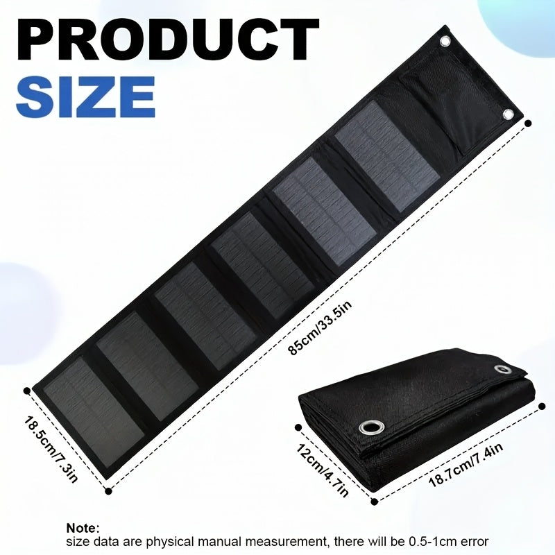 Składana Ładowarka Słoneczna – Lekka i Trwała do Kempingowania i Wędrówek