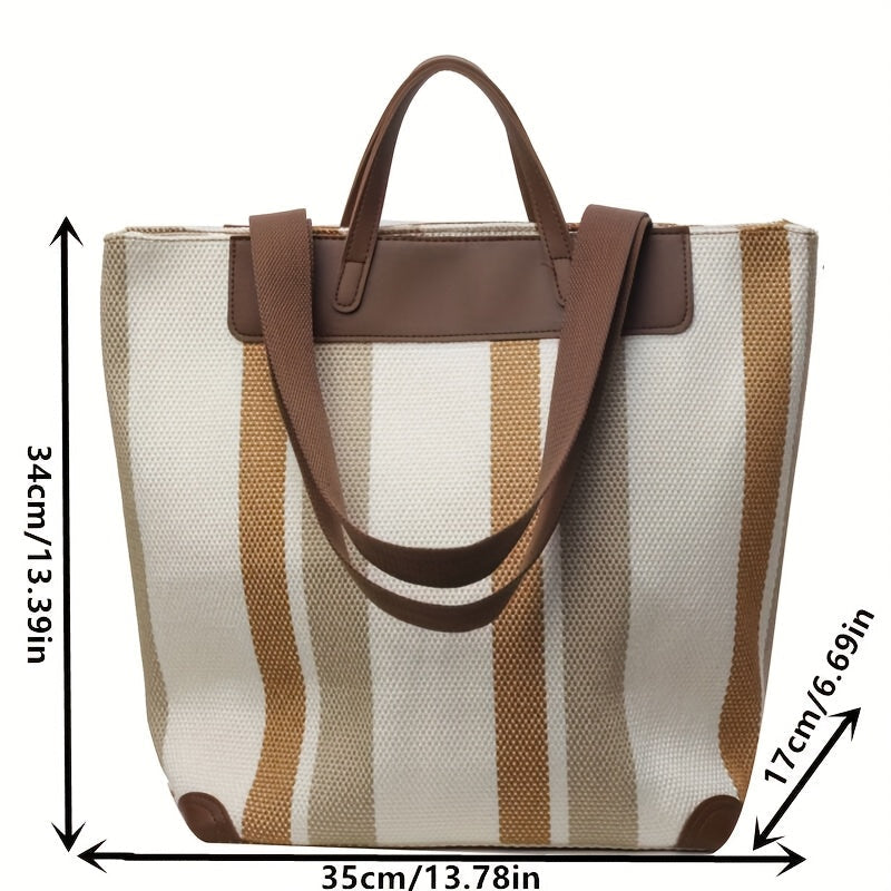 MetroStripe Casual Tote – Funkcjonalność i Design